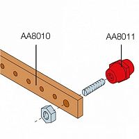 Изолятор шины (1упак=5шт) |  код. AA 8011 |  ABB